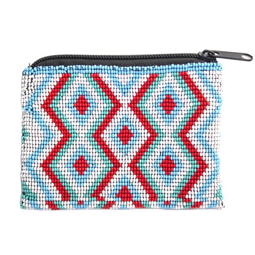 QUICK SHIPPING 📦📩 - Turquoise Horizons Beaded Coin Purse
