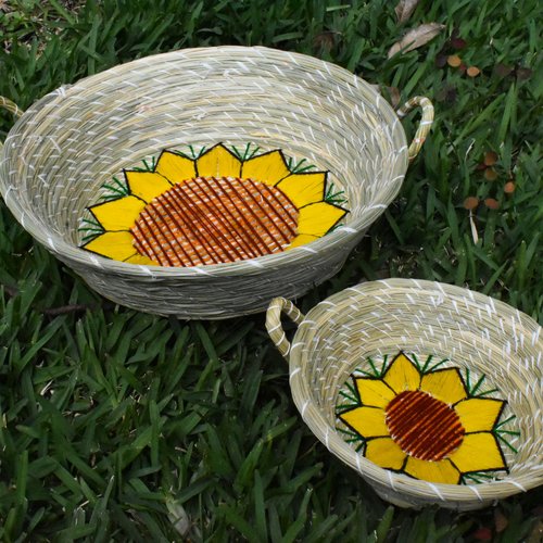 QUICK SHIPPING 📦📩 Blooming Sunflower Basket Small