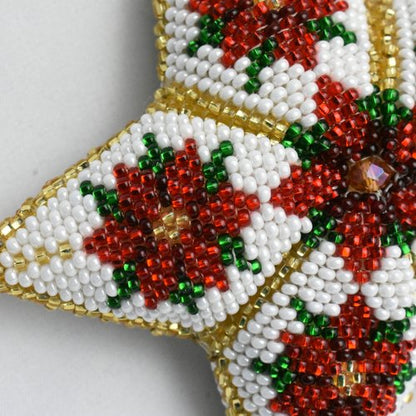 QUICK SHIPPING 📦📩 - Poinsettia Star Ornament