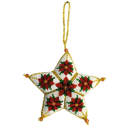 QUICK SHIPPING 📦📩 - Poinsettia Star Ornament