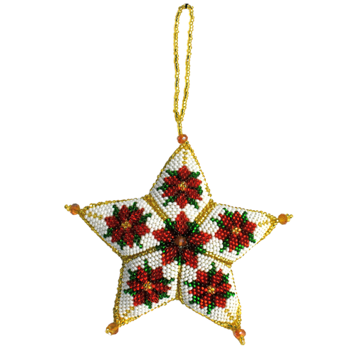 QUICK SHIPPING 📦📩 - Poinsettia Star Ornament